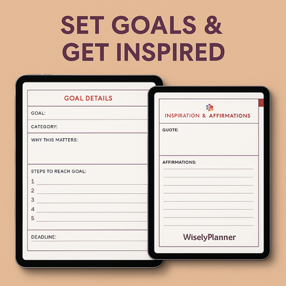 WiselyPlanner™ ADHD Digital Lifestyle Planner